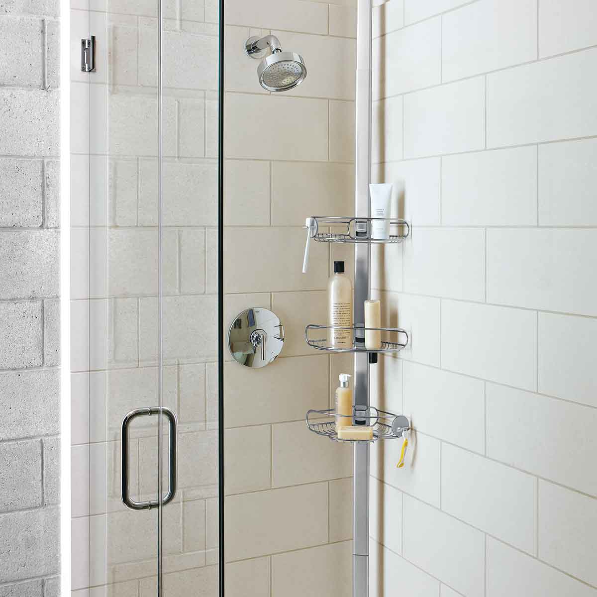 Tension Shower Caddy. 8 Ft.