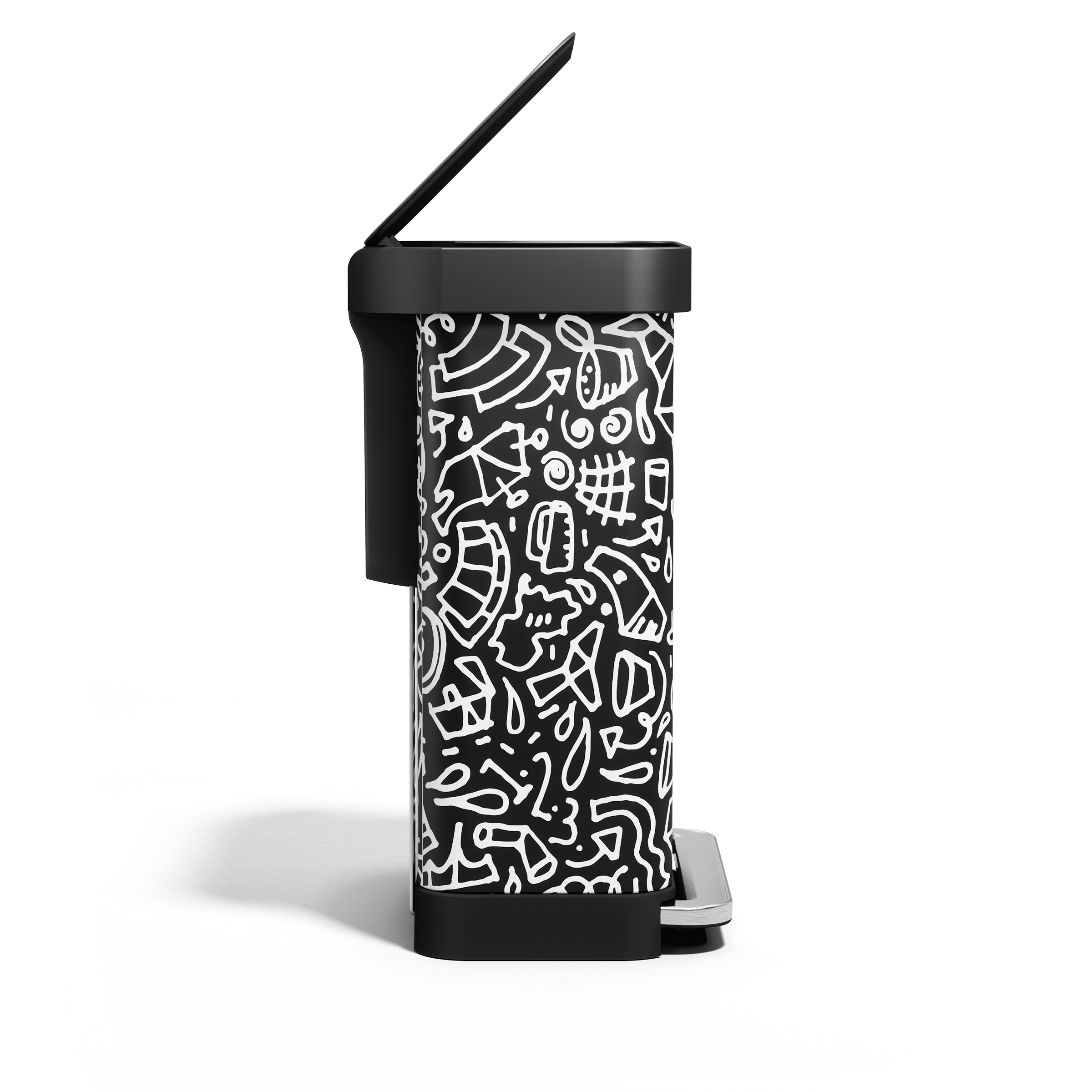 55L Rectangular Step Can with Liner Pocket