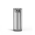 Pet Food Can - Brushed Stainless Steel w/ Grey Trim