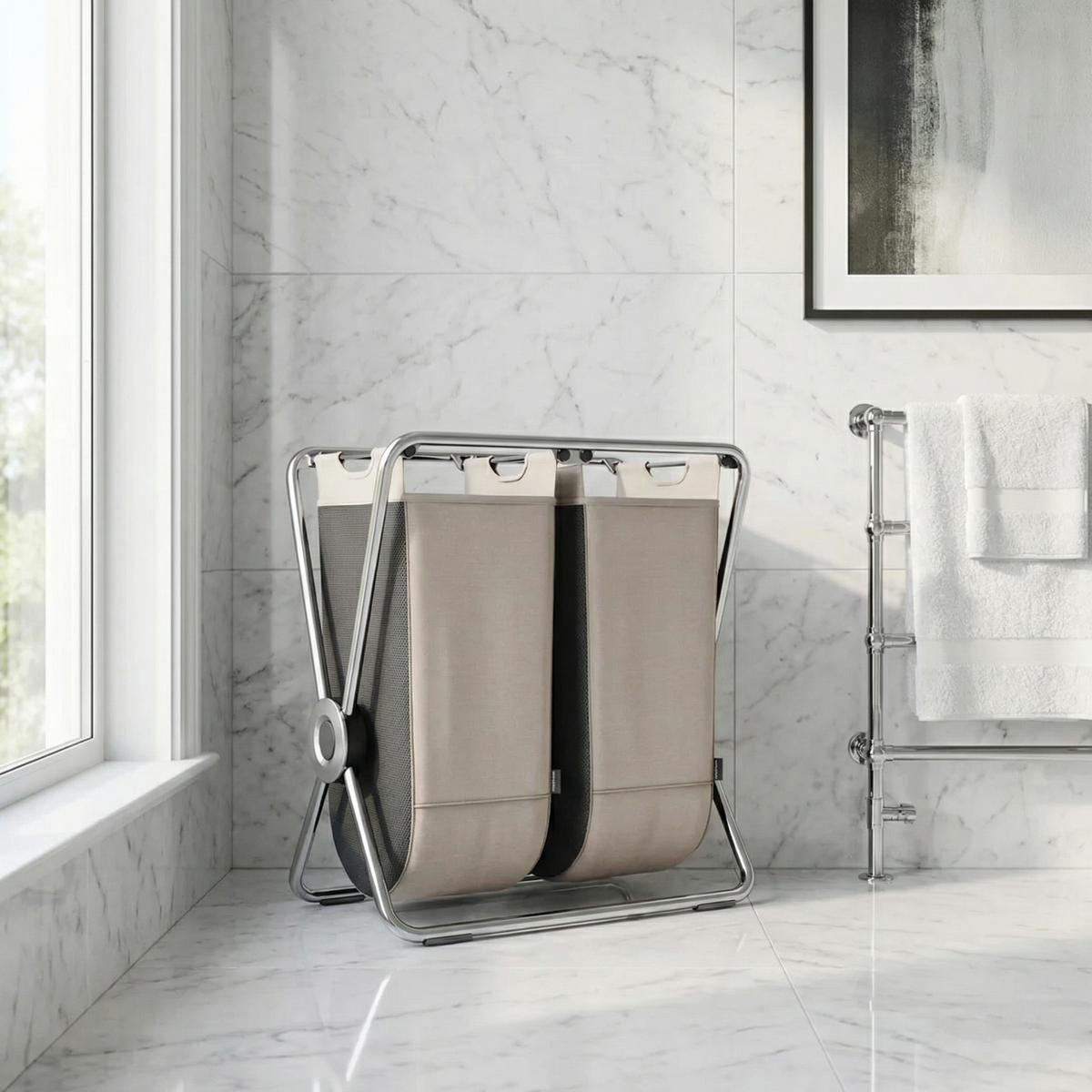 Double X-Frame Hamper