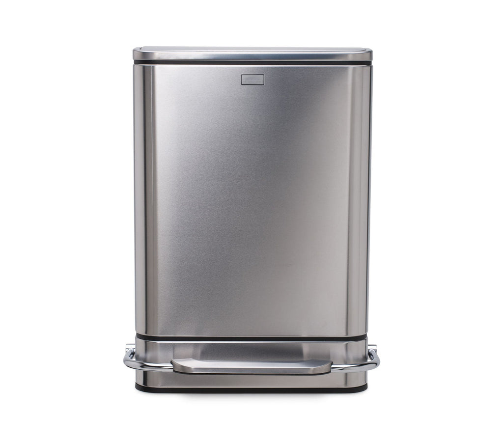 38L steel bar step trash can