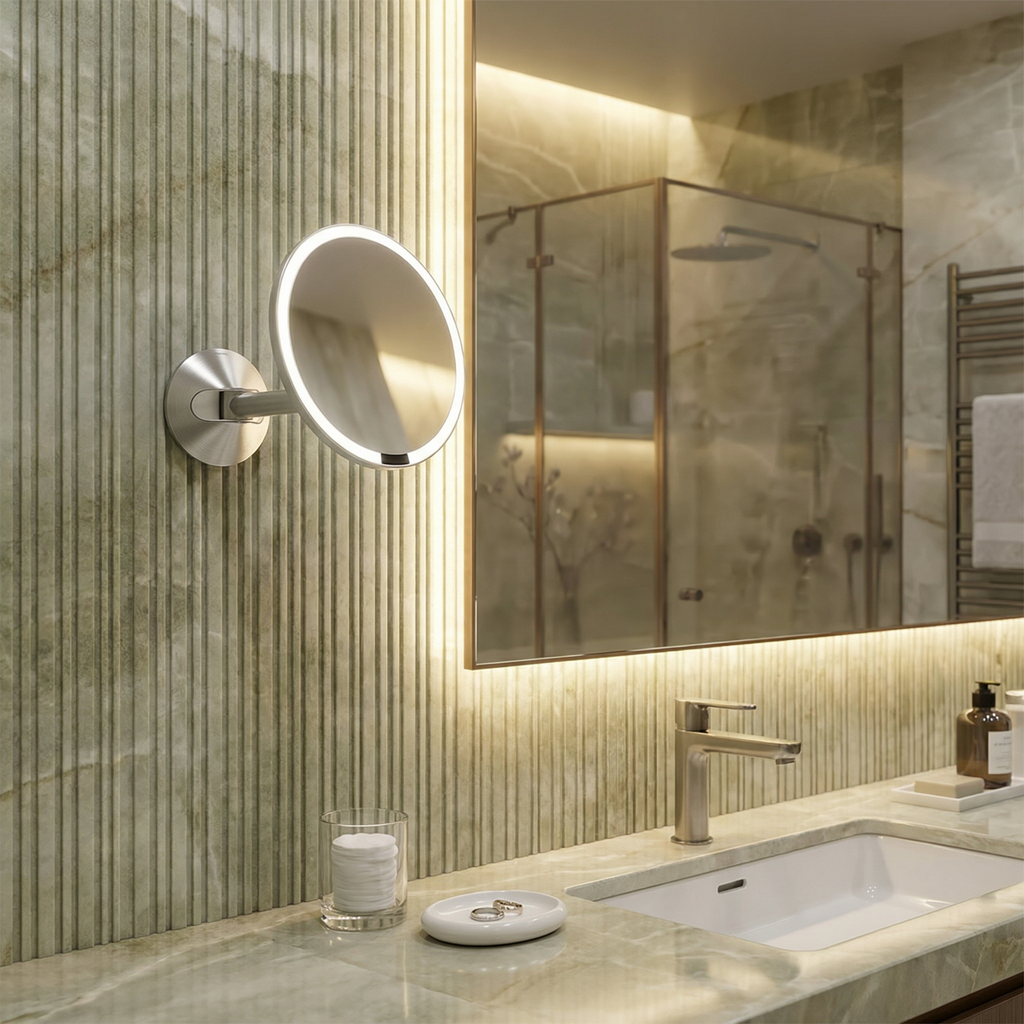 Hard-Wired Wall Mount Sensor Mirror