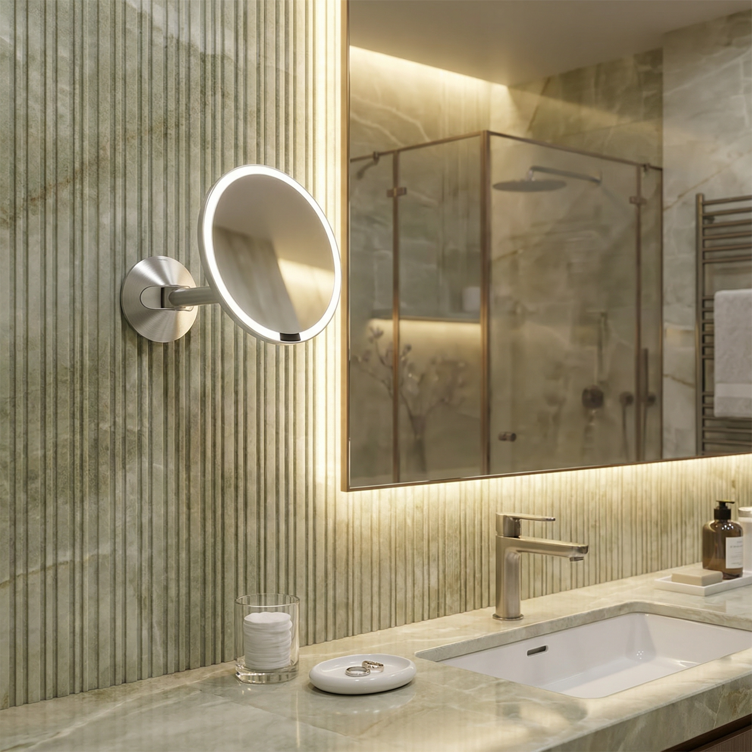 Hard-Wired Wall Mount Sensor Mirror